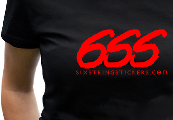Six String Stickers 6SS T-shirt