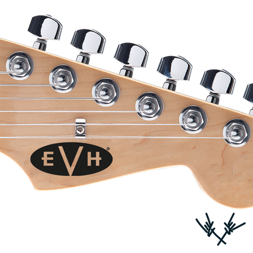EVH Guitar Headstock Decal Solid Black