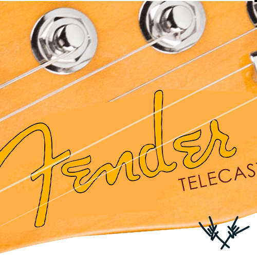 Fender Telecaster Luthier Headstock Decal