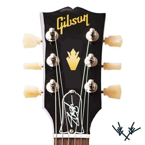 Gibson sticker autocollant gibson crown GUITARE poupée HEADSTOCK decal restauration 