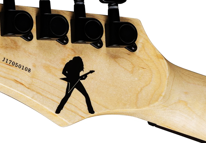 Dave Mustaine Silhouette Headstock Decal