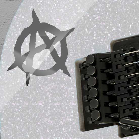 Anarchy Guitar Sticker