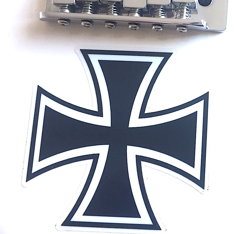 Iron Cross Guitar and Bass Sticker