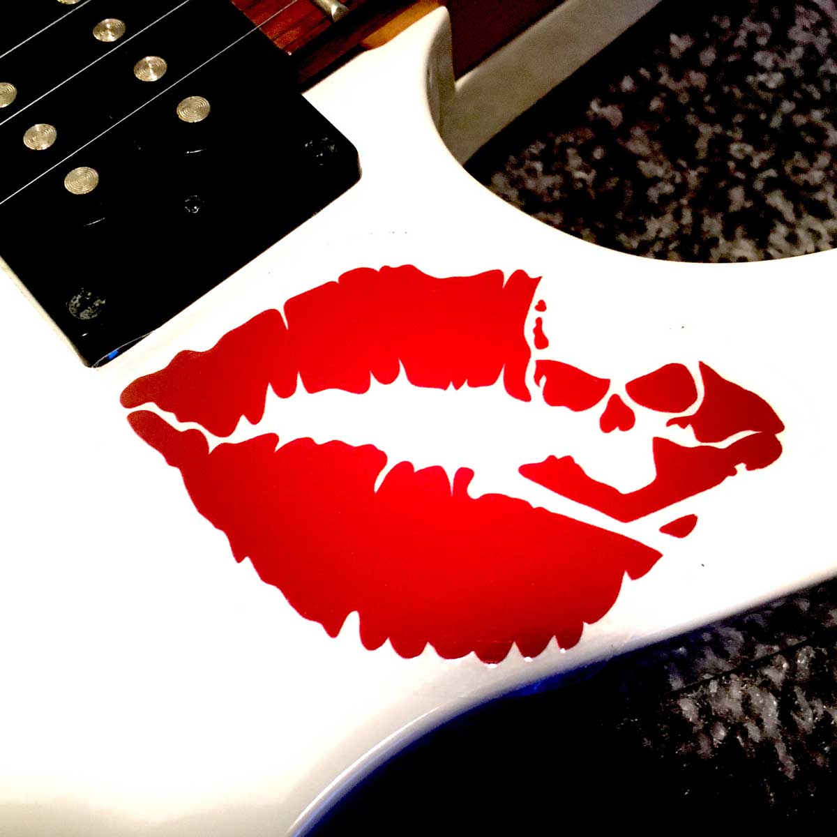 Kiss of Death Guitar Sticker