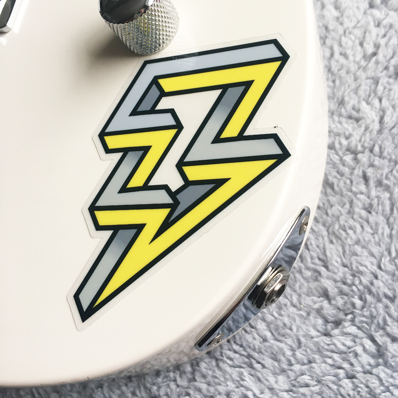 Lightening Bolt Guitar Sticker