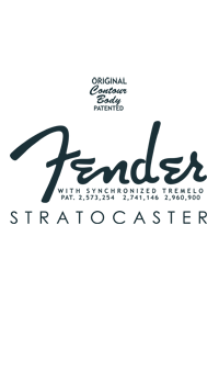 Fender Stratocaster Patent Headstock Decal