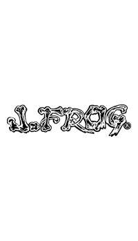 J Frog Guitar Headstock Decal