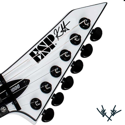 ESP Kirk Hammett Signature Headstock Decal
