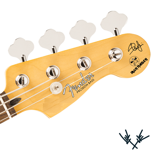 Fender Precision Bass Steve Harris Signature Headstock Decal