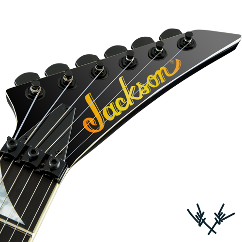 Jackson Headstock Decal Metallic Gold