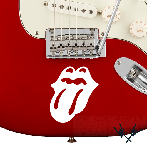 Rolling Stones Guitar Decal