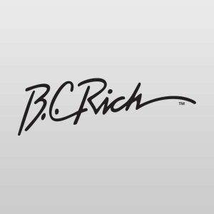 B.C.Rich Guitars Luthier Headstock Logo Decal Black