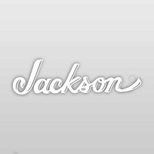 Jackson Guitars Luthier Headstock Logo Decal White