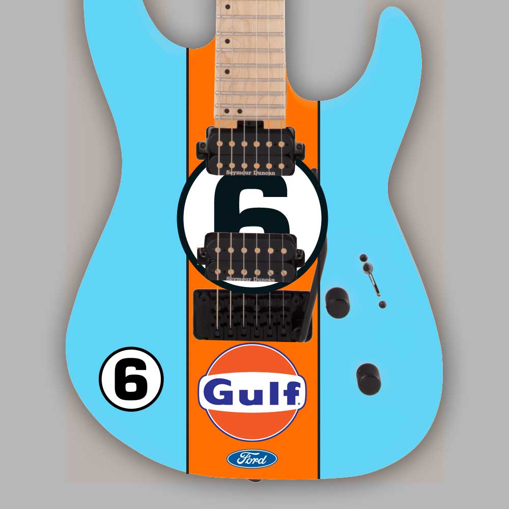 Custom Printed Waterslide Guitar Decals