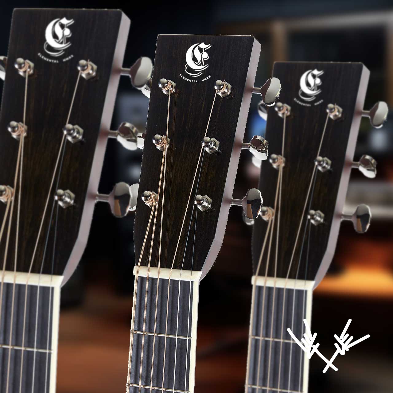 Custom Waterslide Guitar Headstock Decals